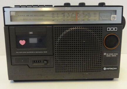 Radio cassette des années 1980
