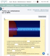 Vue &eacute;cran d&rsquo;une auto-&eacute;valuation de la Formation &laquo;&nbsp;Outils Num&eacute;riques&nbsp;&raquo;