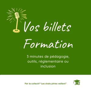 Affiche du podcast &laquo;&nbsp;Vos billet formation&nbsp;&raquo;