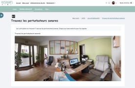 Vue &eacute;cran de la formation &agrave; l&rsquo;audio