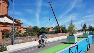 Dur la mont&eacute;e &agrave; v&eacute;lo du Pont Saint Pierre